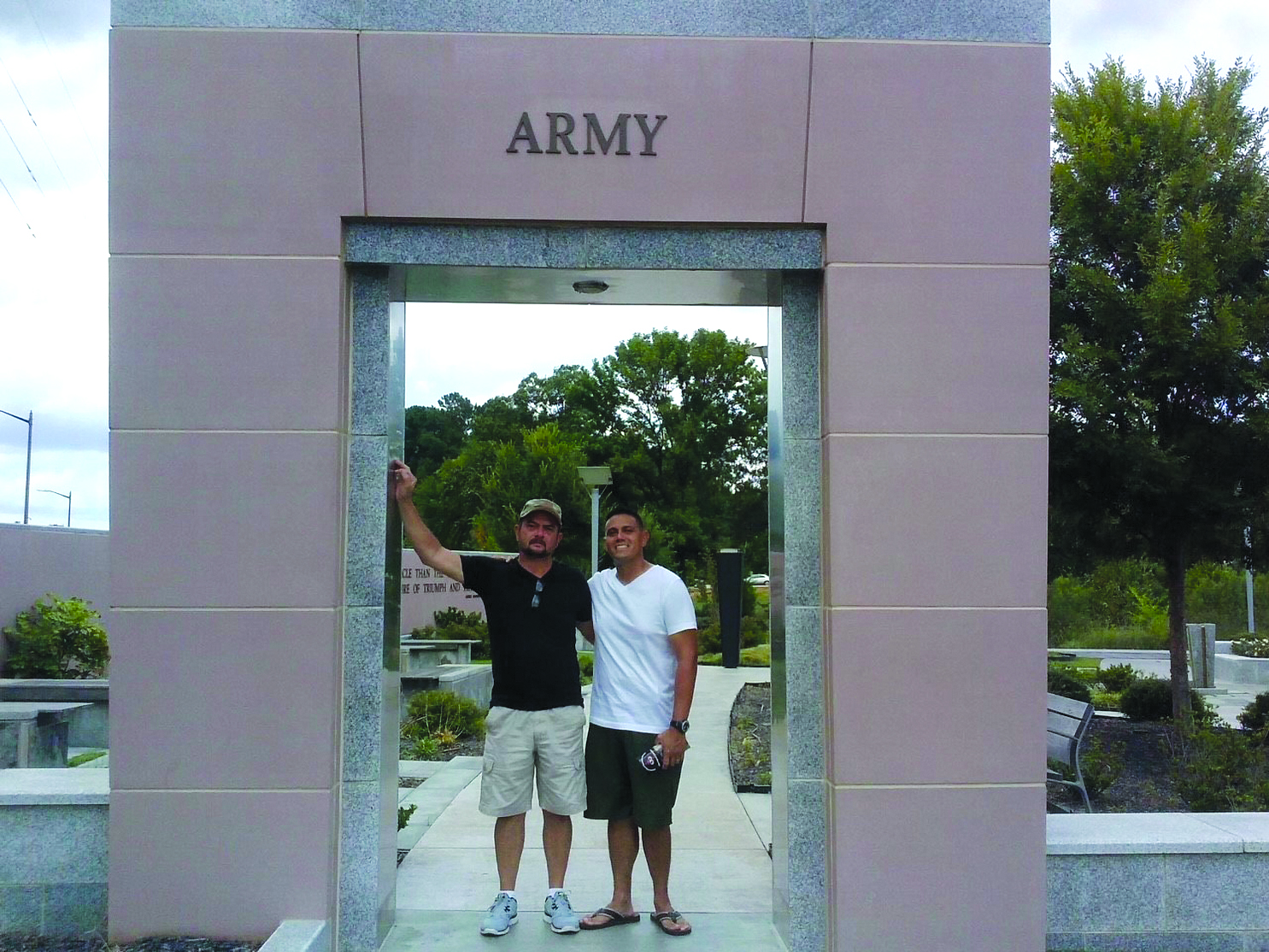 CSM Martinez and his dad, a U.S. Army Veteran. (Photo courtesy of CSM Martinez)